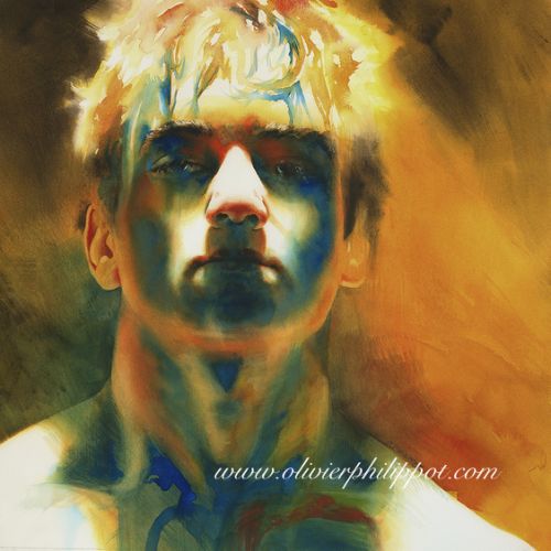 Les paradis perdus 3, aquarelle.