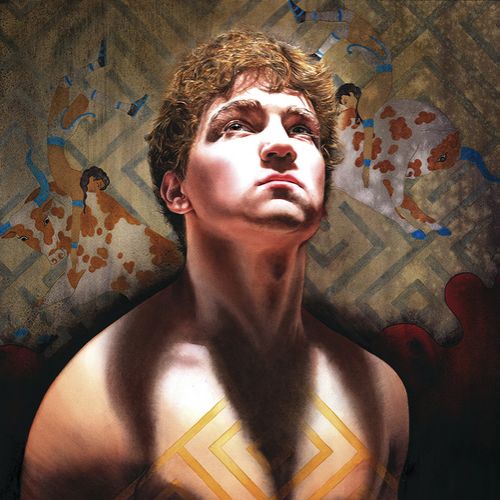 Minotaure, aquarelle.