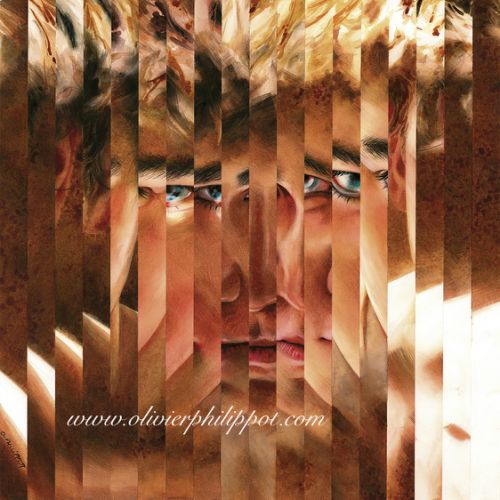 Minotaure 4, aquarelle.