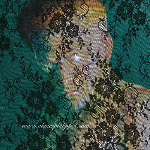 Hellébores, acryliques et collage.