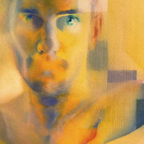 Les deux mondes, aquarelle.